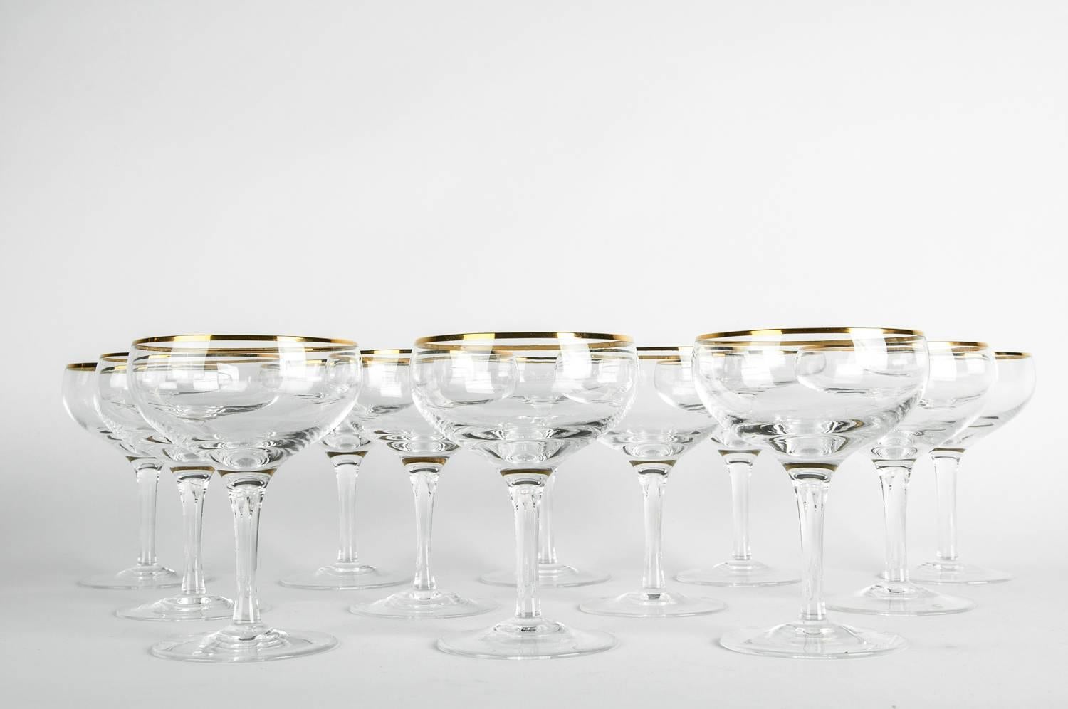 vintage champagne coupes