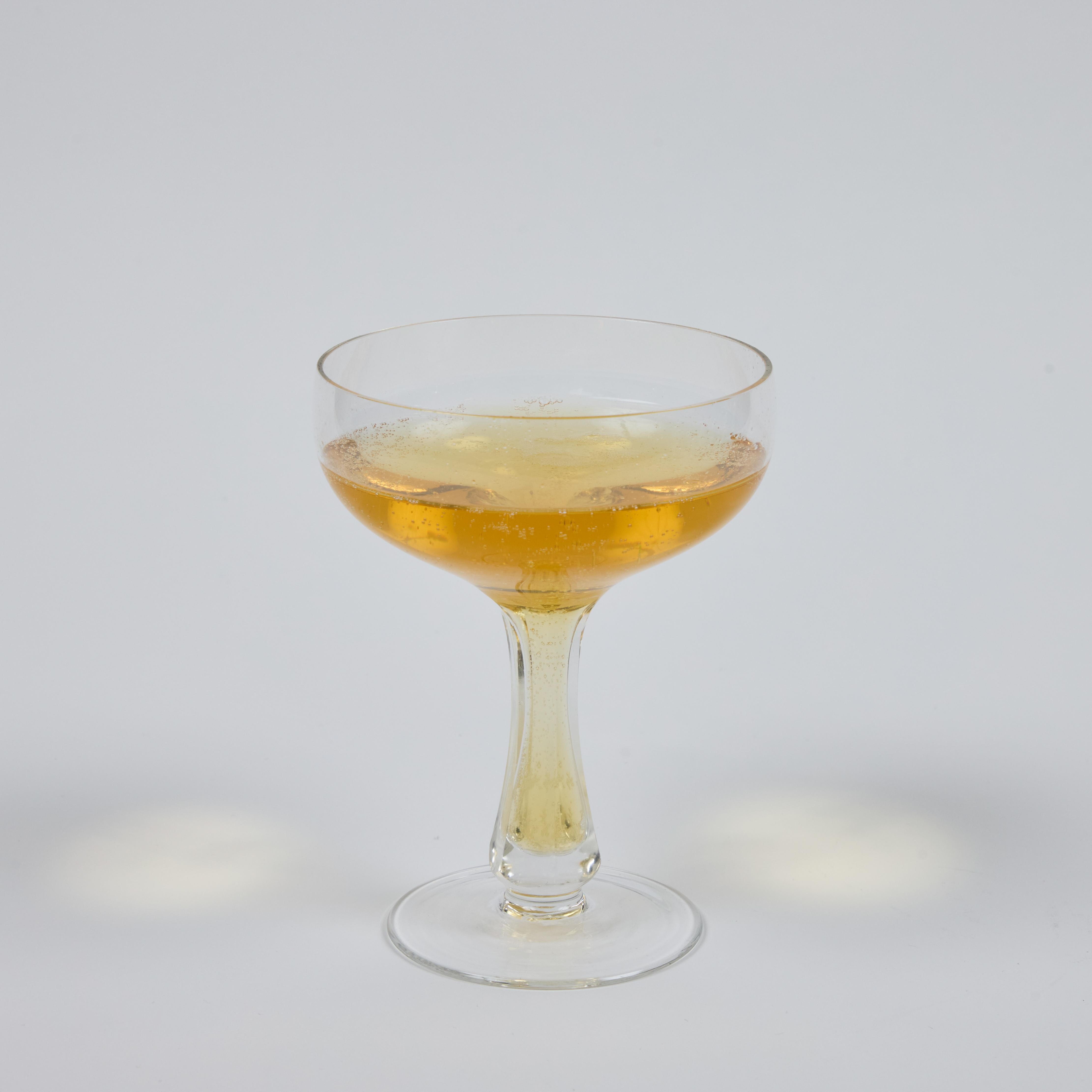 Vintage Crystal Champagne Coupes  Set of 12 1