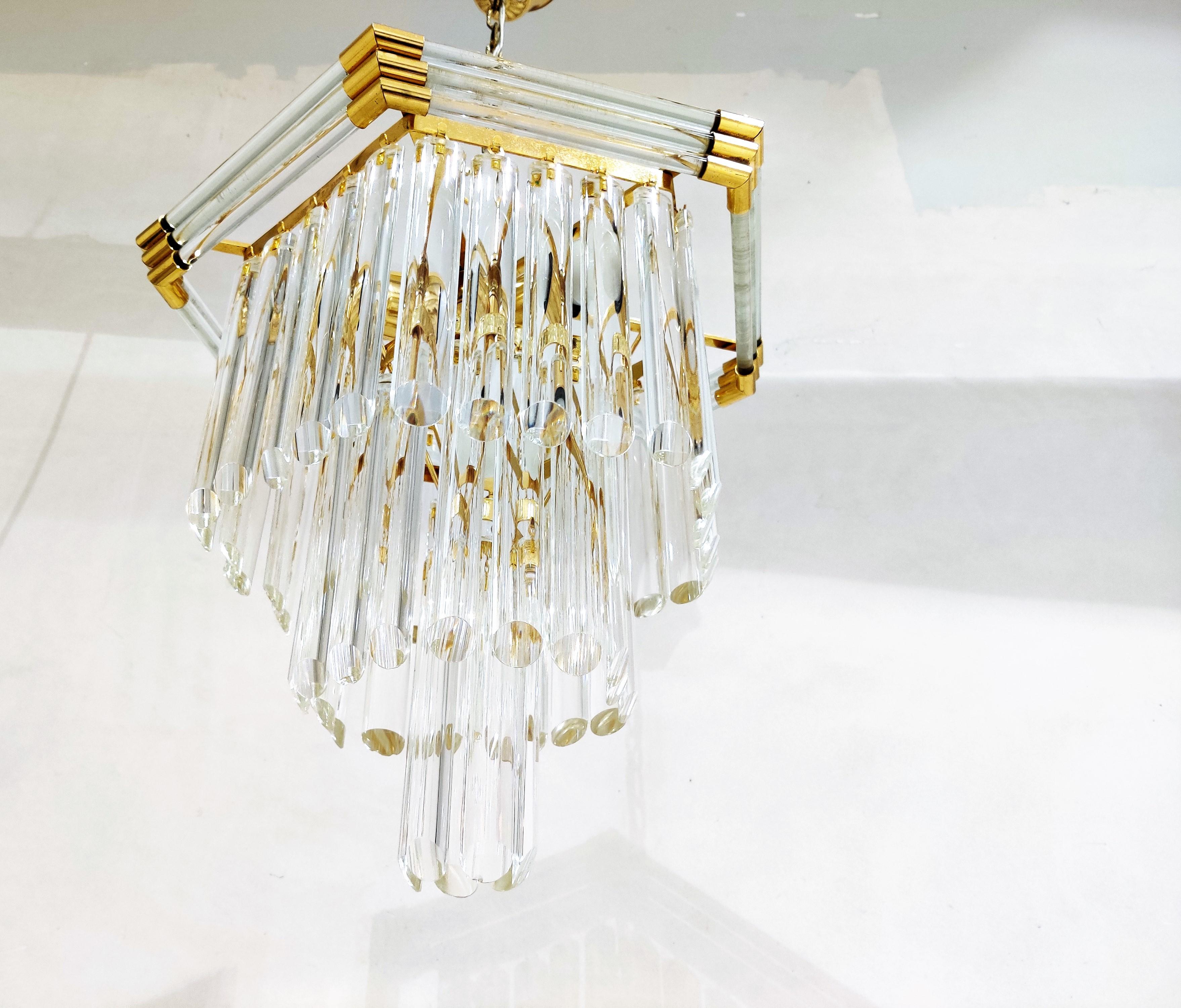 Austrian Vintage Crystal Chandelier by Bakalowits & Sohne, 1980s