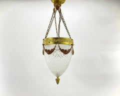 Vintage Crystal Chandelier or Lantern, 1950s, France