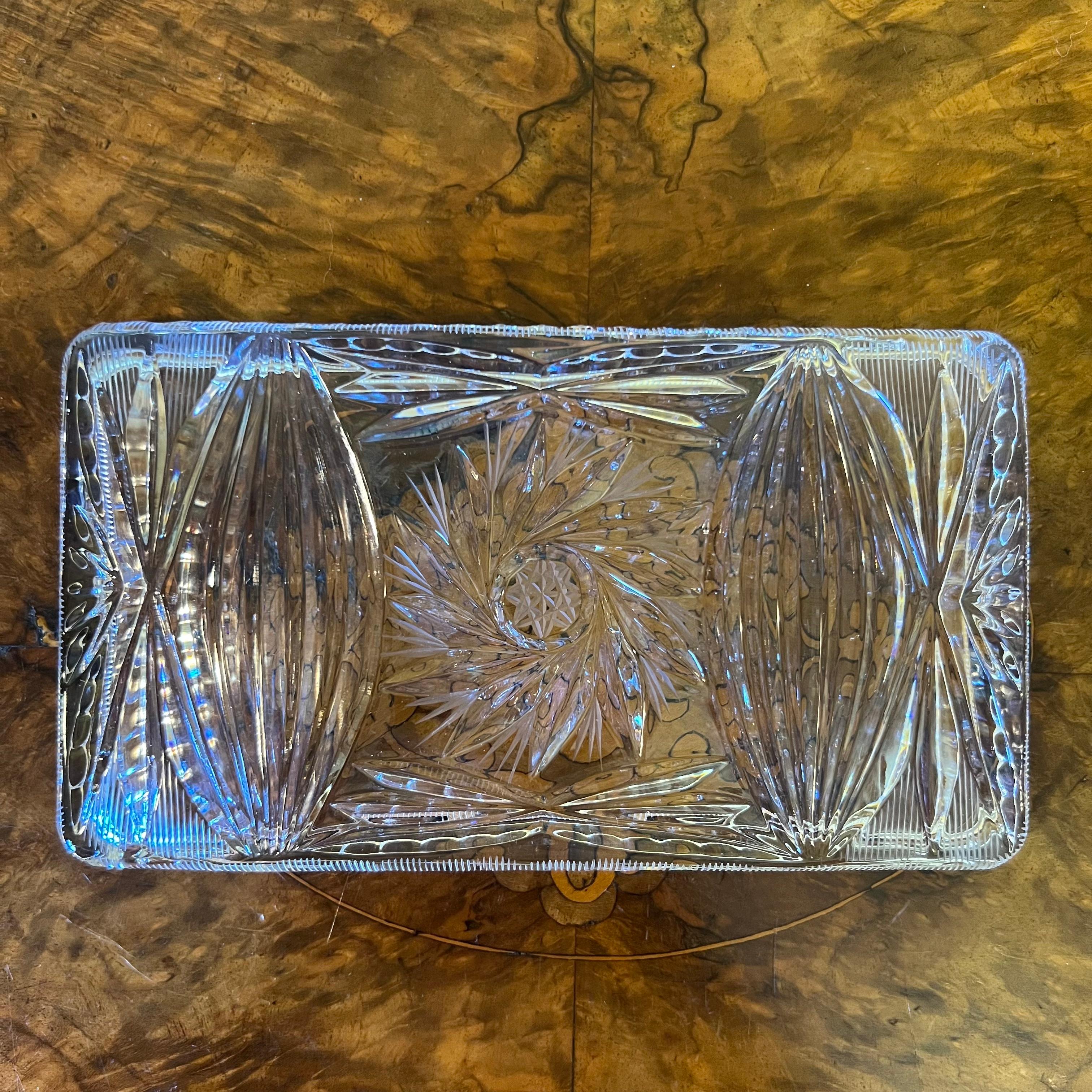 Bandeja vintage de cristal tallado en Bueno estado para la venta en EDENSOR PARK, NSW