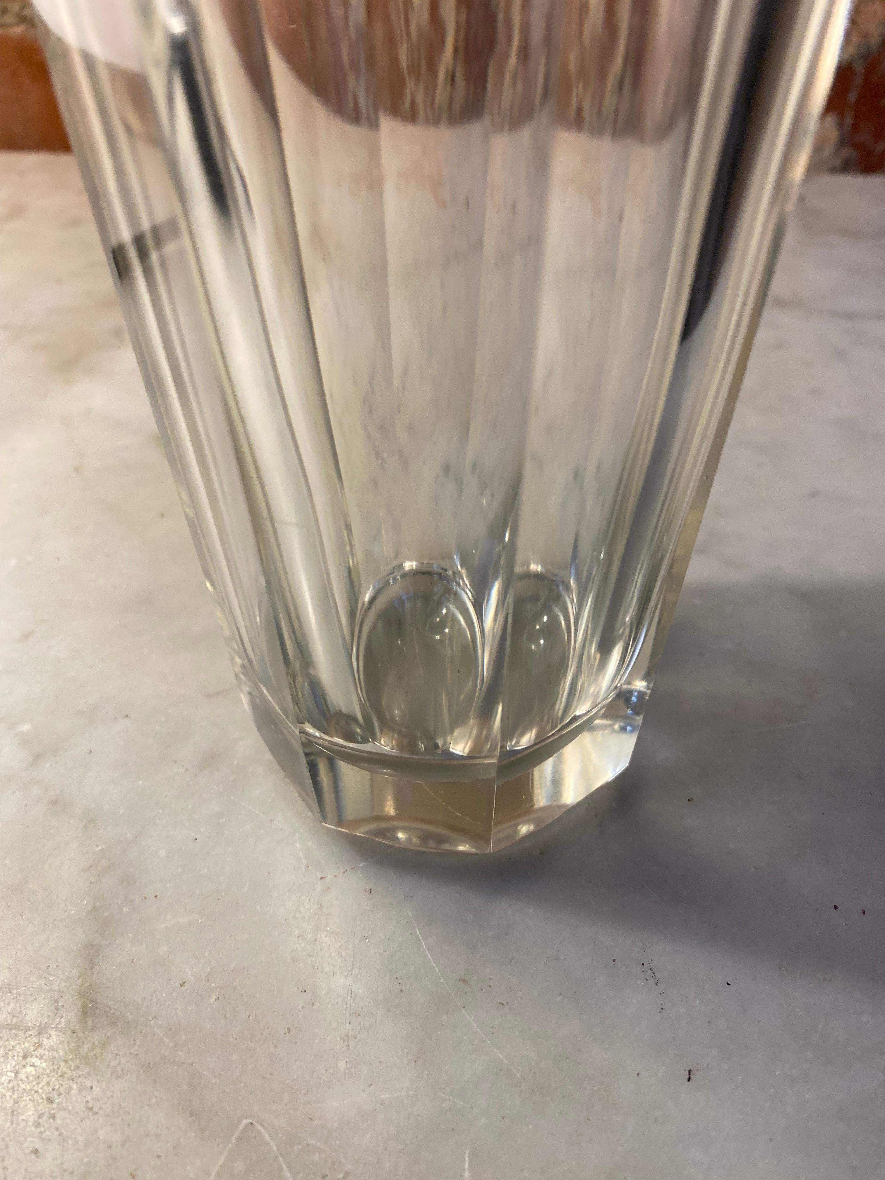 Vintage Crystal Decanter / Bottle, Italy, 1950s In Good Condition In Los Angeles, CA