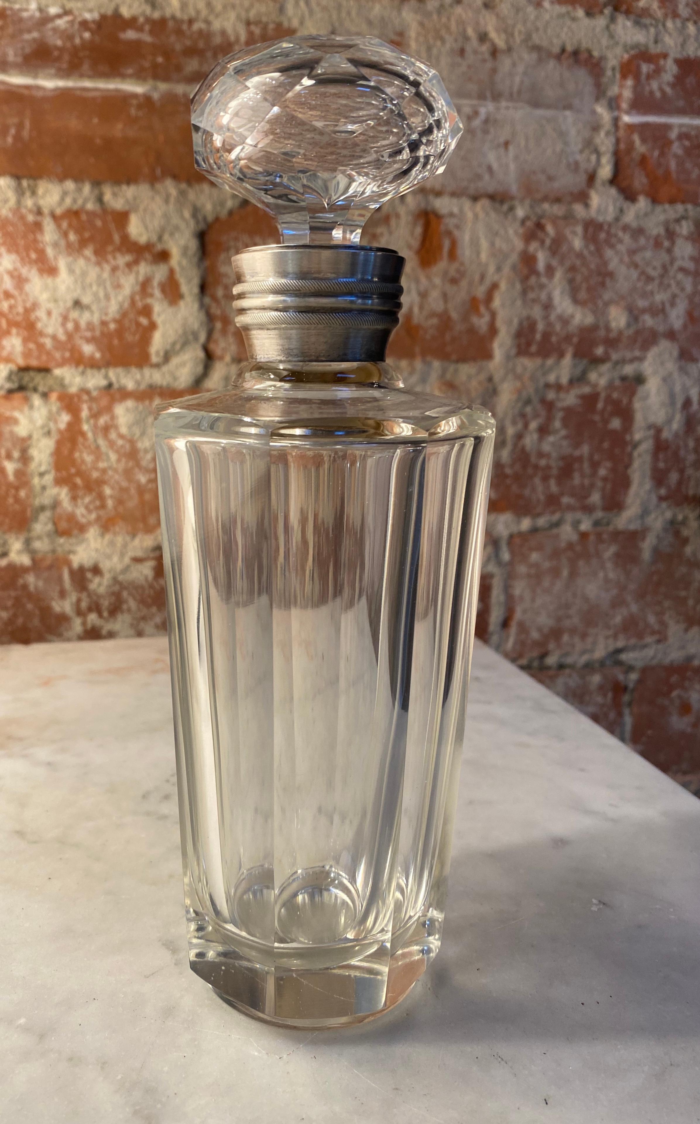 Mid-20th Century Vintage Crystal Decanter / Bottle, Italy, 1950s