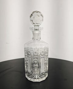 Vintage Crystal Decanter, Czech Republic 1960s