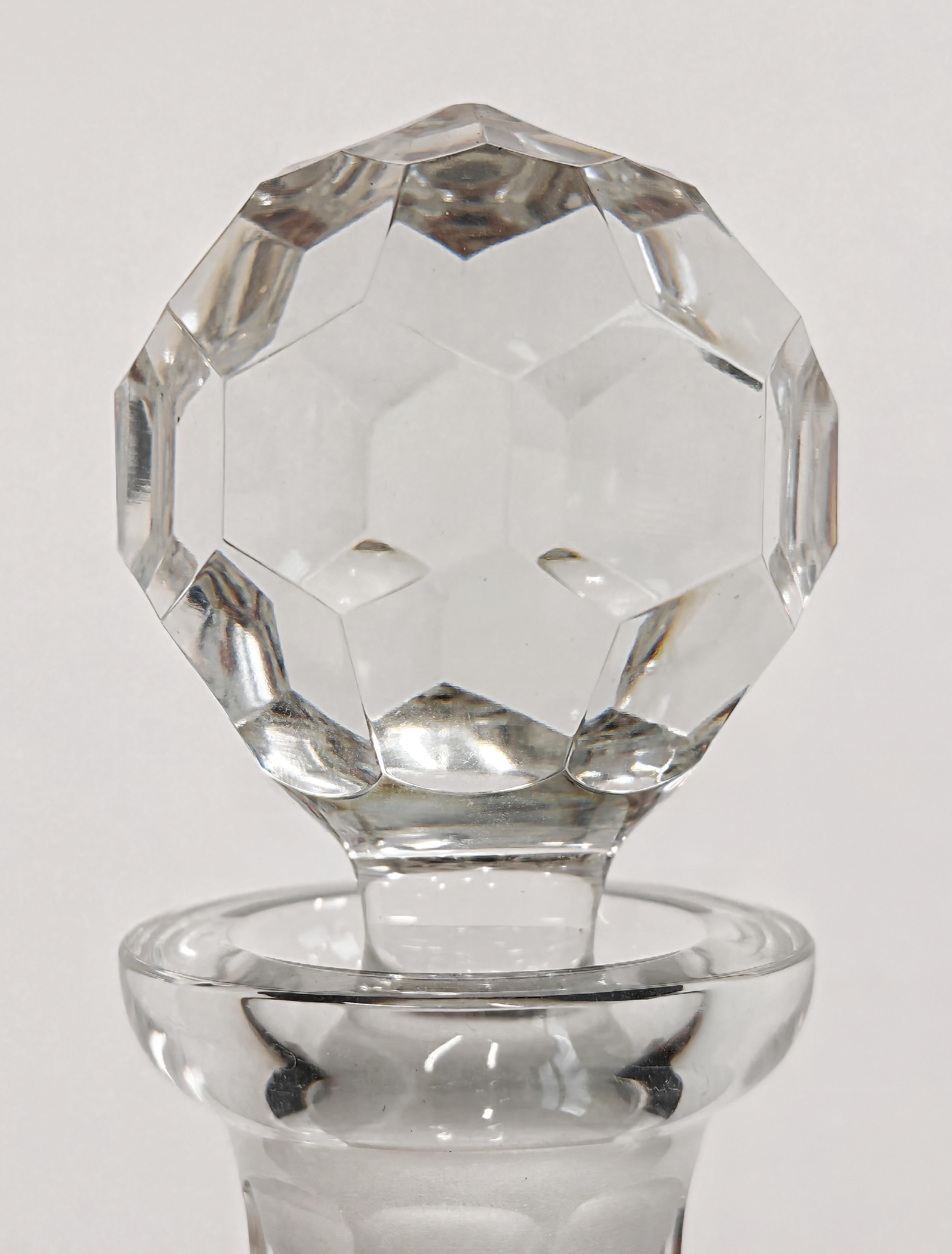 Hollywood Regency Carafe en cristal vintage, République tchèque, années 1960 en vente