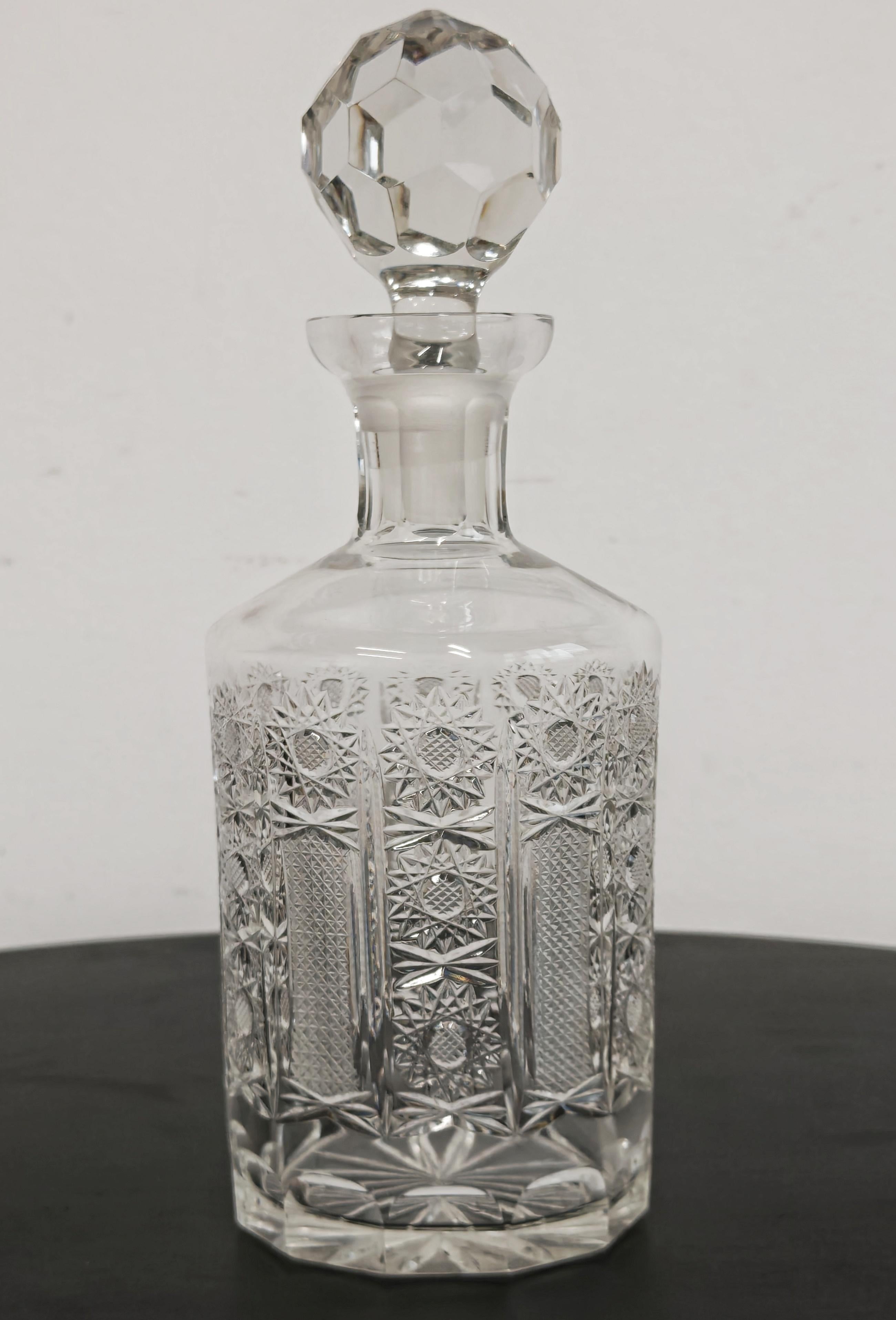 Tchèque Carafe en cristal vintage, République tchèque, années 1960 en vente