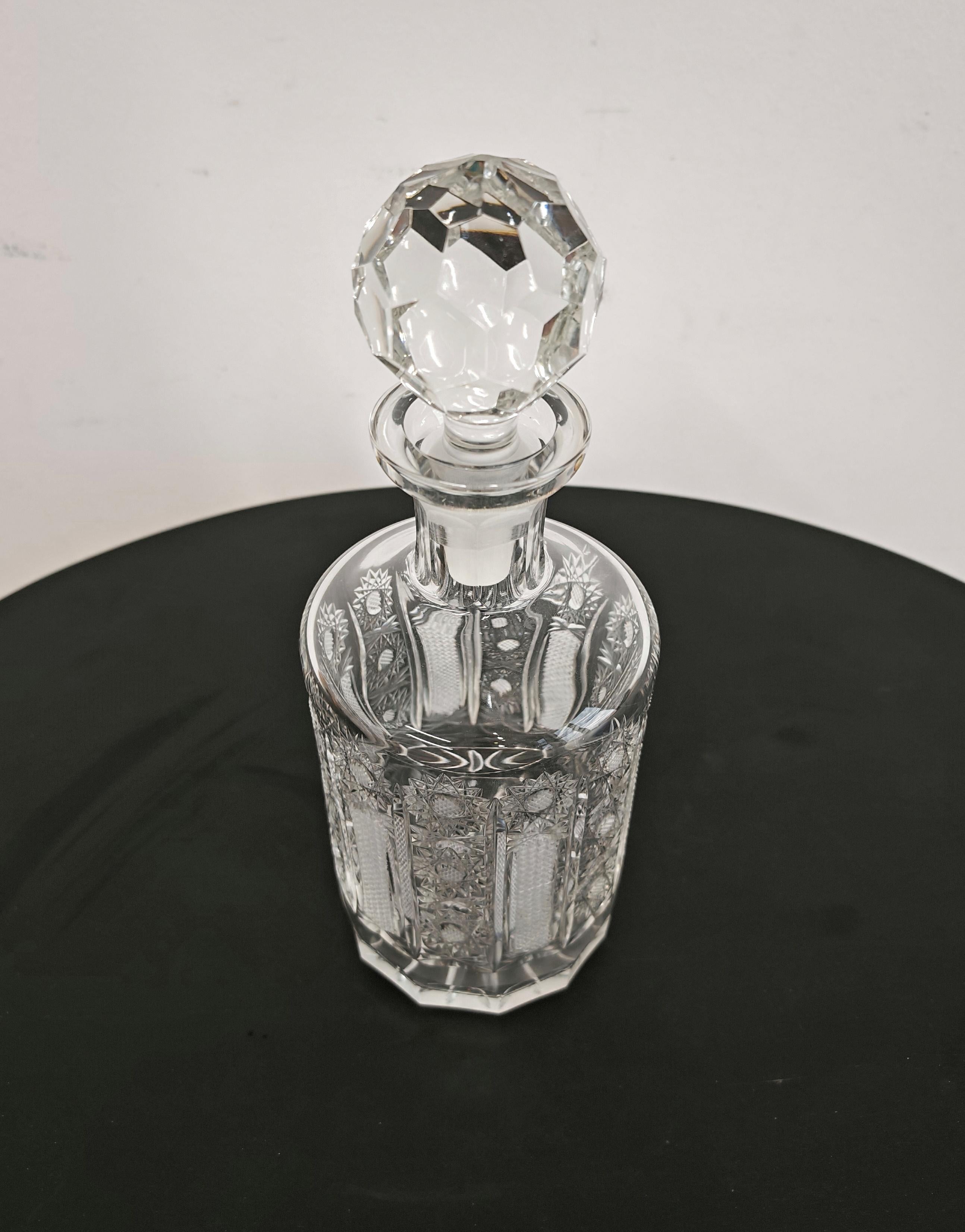 Carafe en cristal vintage, République tchèque, années 1960 en vente 1