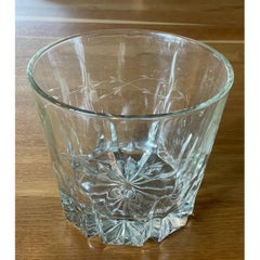Vintage Crystal Floral Glass Bowl
