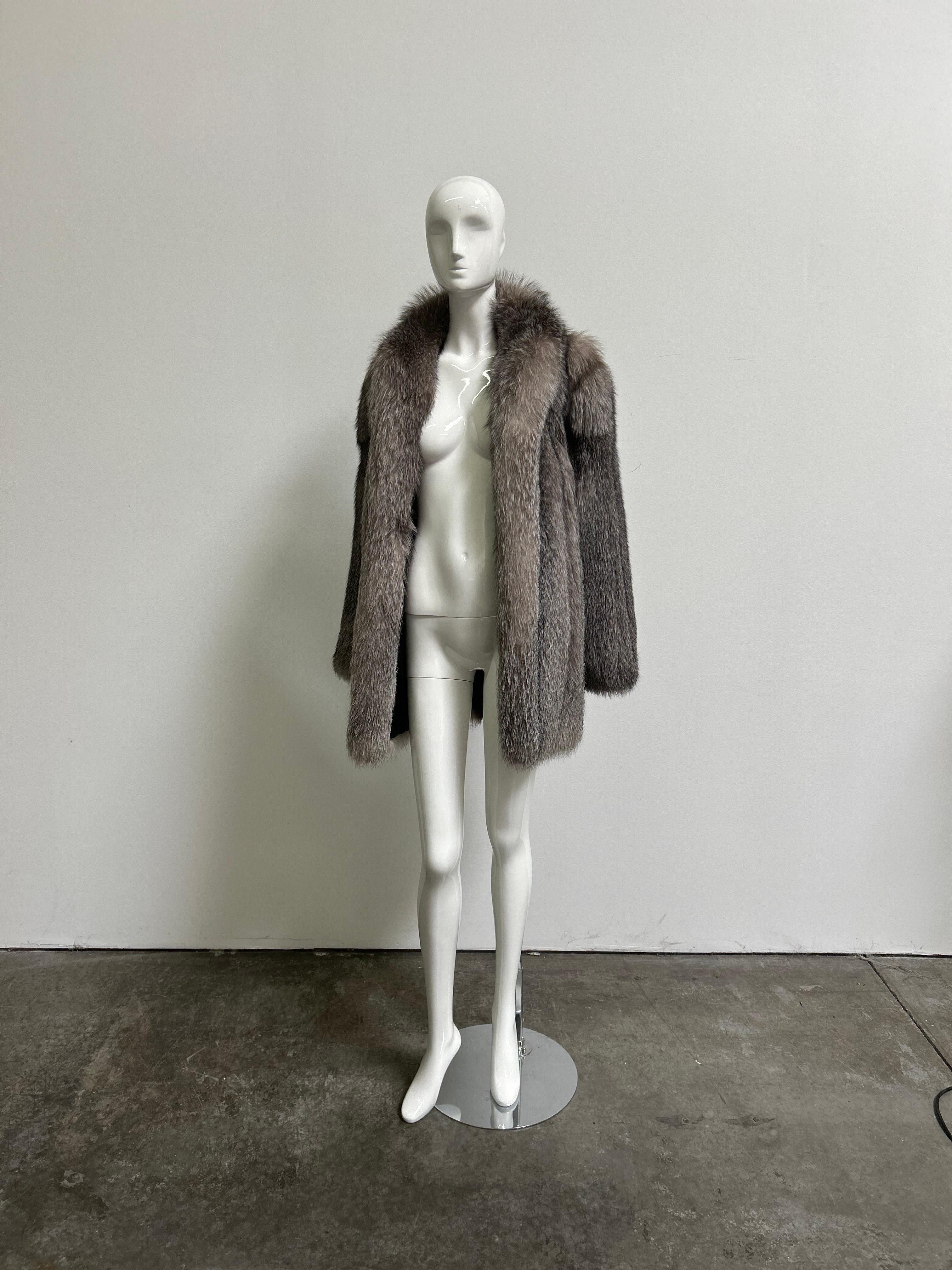 Vintage Crystal Fox Fur Coat/ Jacket 5