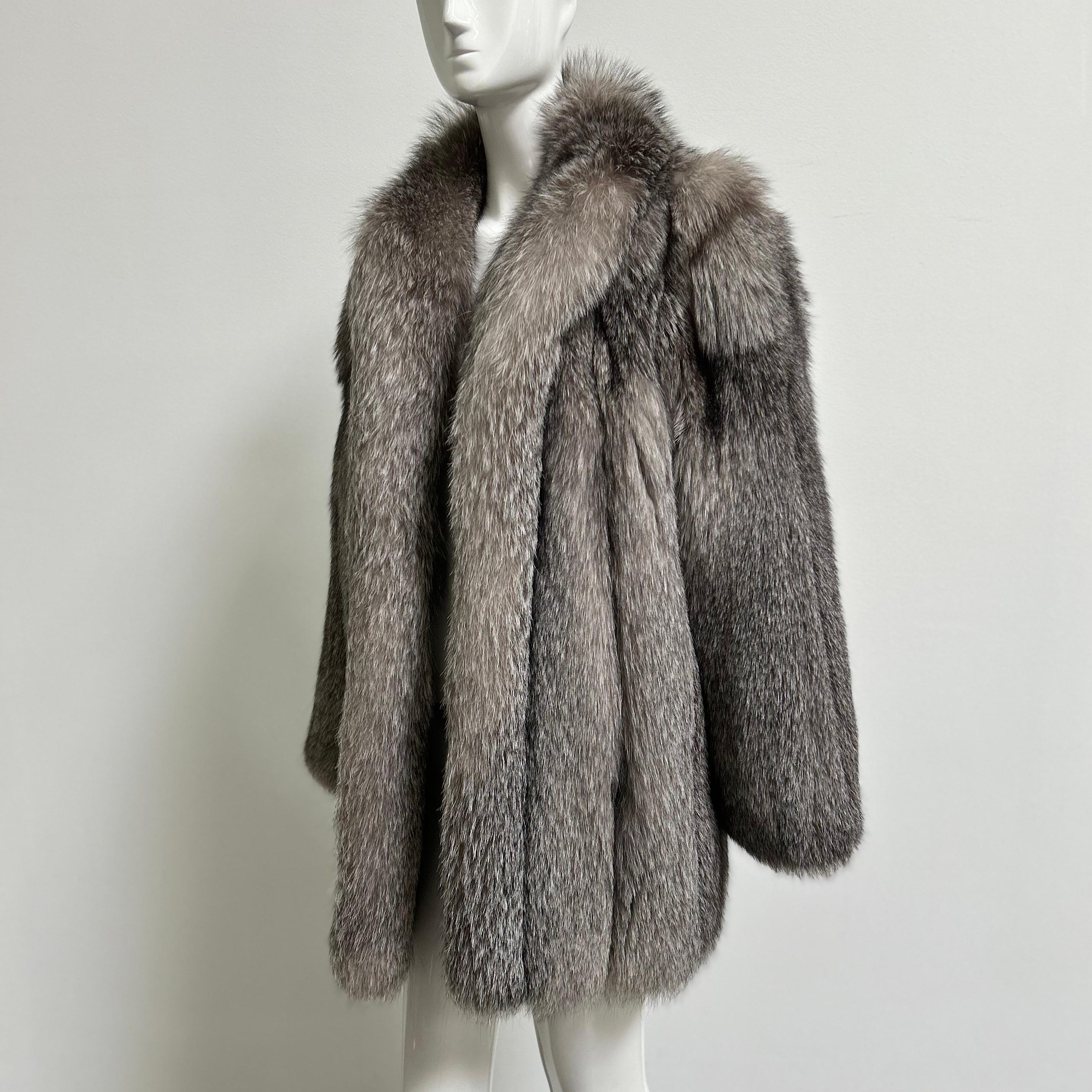 Vintage Crystal Fox Fur Coat/ Jacket 6