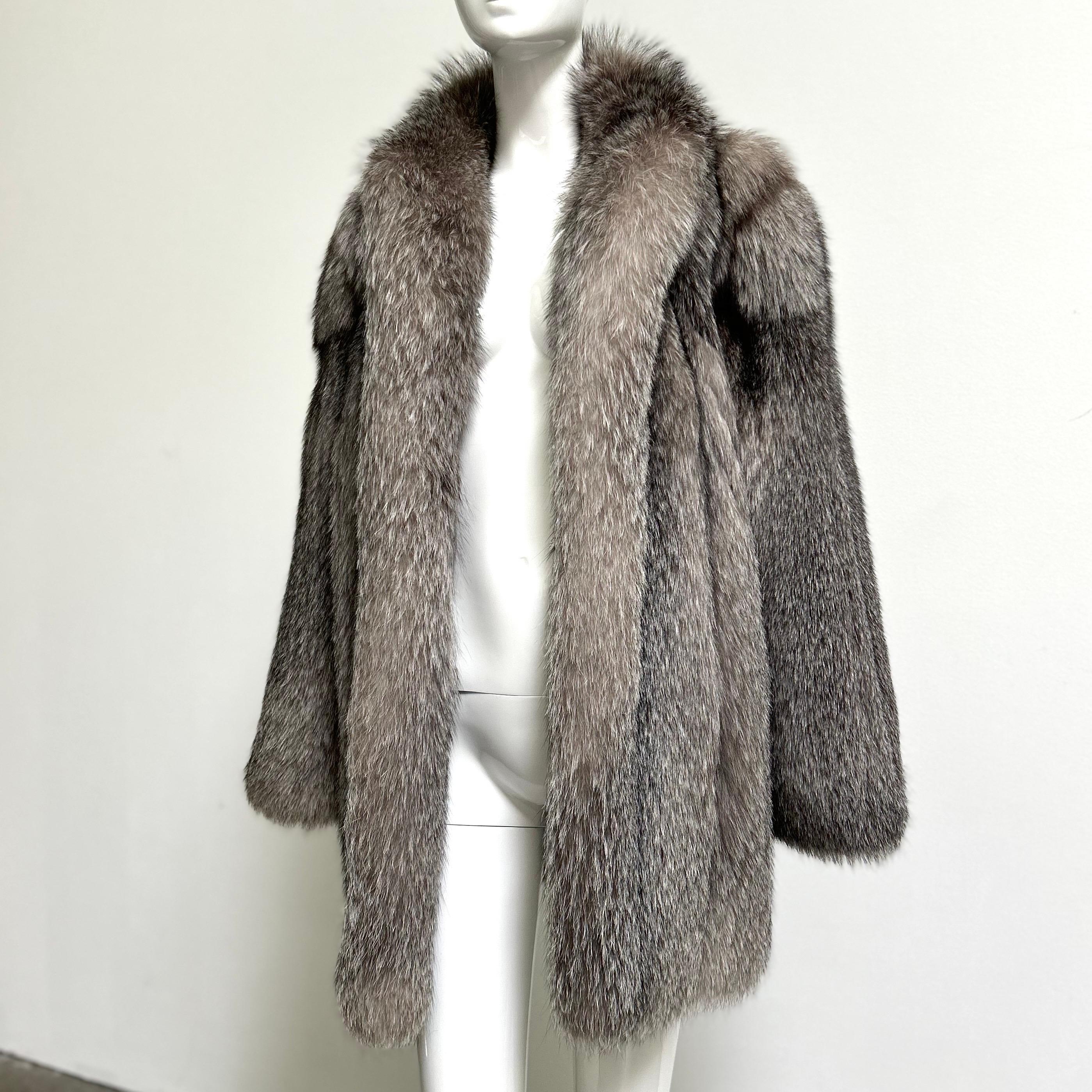 Vintage Crystal Fox Fur Coat/ Jacket 3