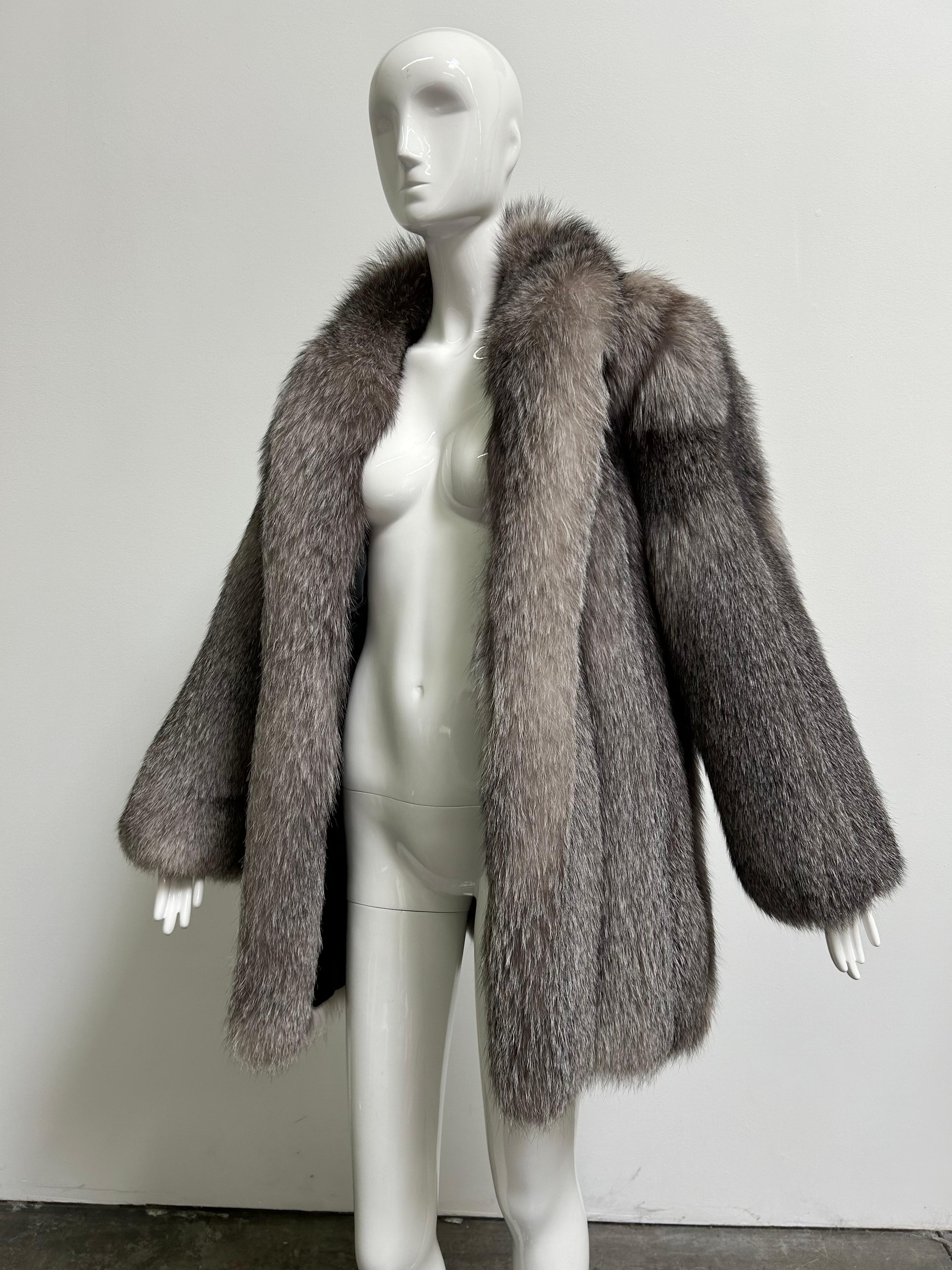 Vintage Crystal Fox Fur Coat/ Jacket 4
