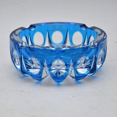 Vintage Crystal Glass Ambassador Ash Tray by Saint Louis