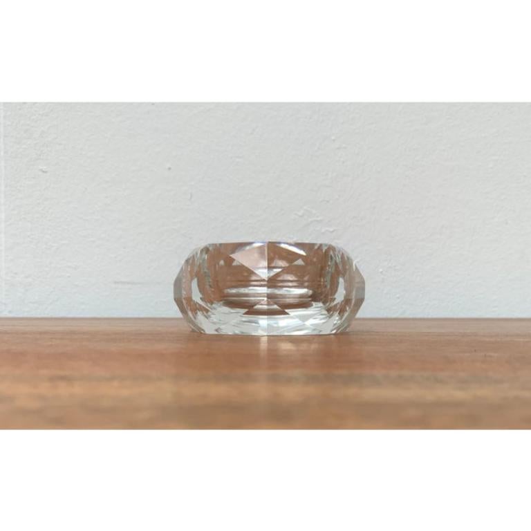 Cendrier vintage en cristal des années 1970 en vente 5
