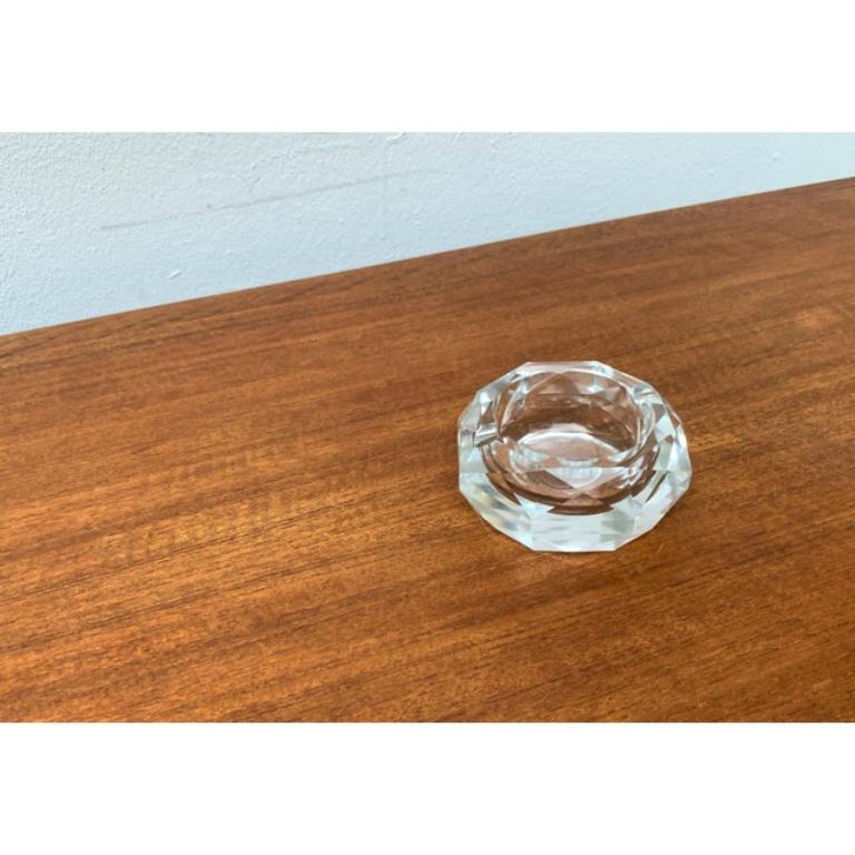 Cendrier vintage en cristal des années 1970 en vente 6