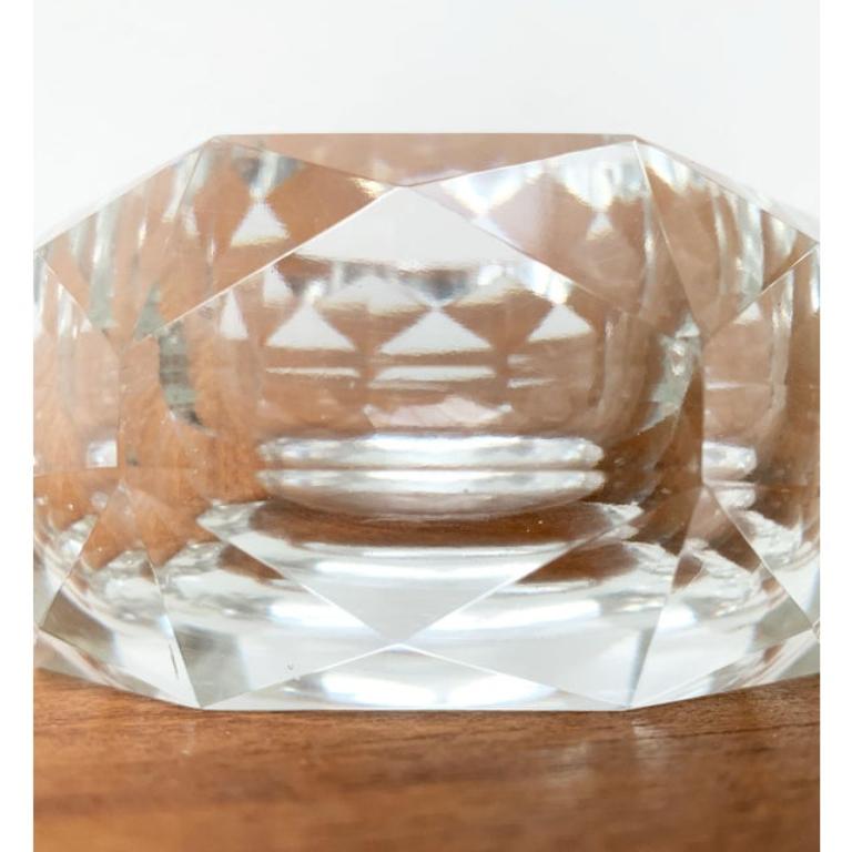 20ième siècle Cendrier vintage en cristal des années 1970 en vente