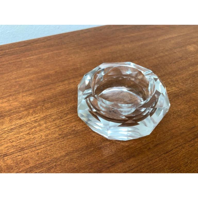 Verre Cendrier vintage en cristal des années 1970 en vente