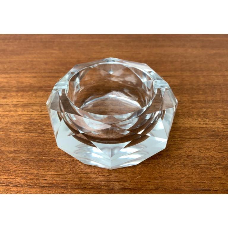 Cendrier vintage en cristal des années 1970 en vente 3