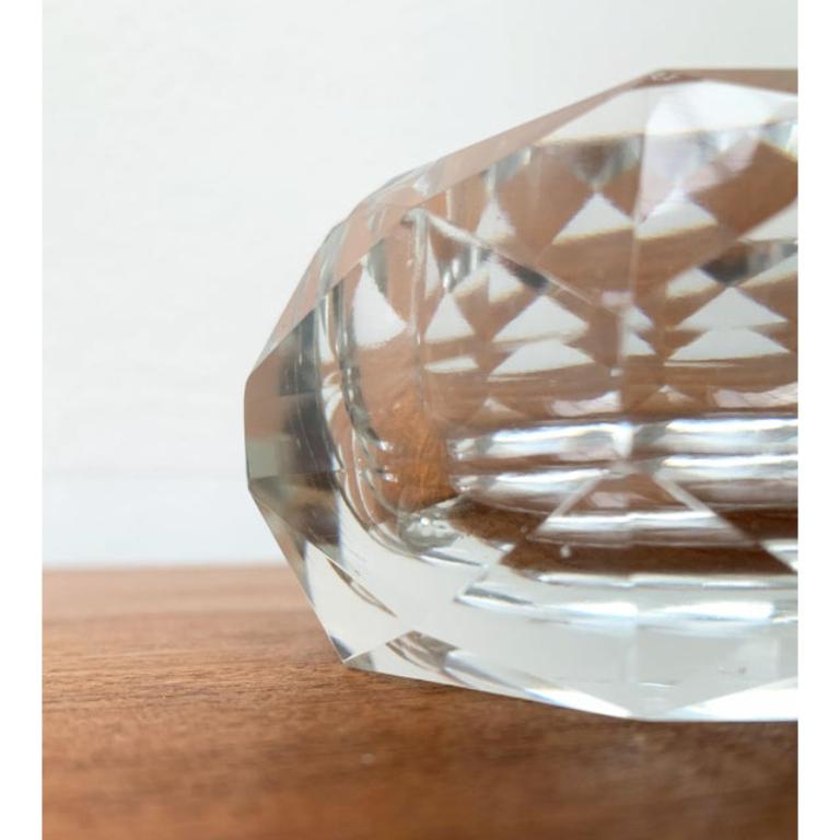 Cendrier vintage en cristal des années 1970 en vente 4