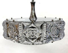 Vintage Crystal Glass Chandelier