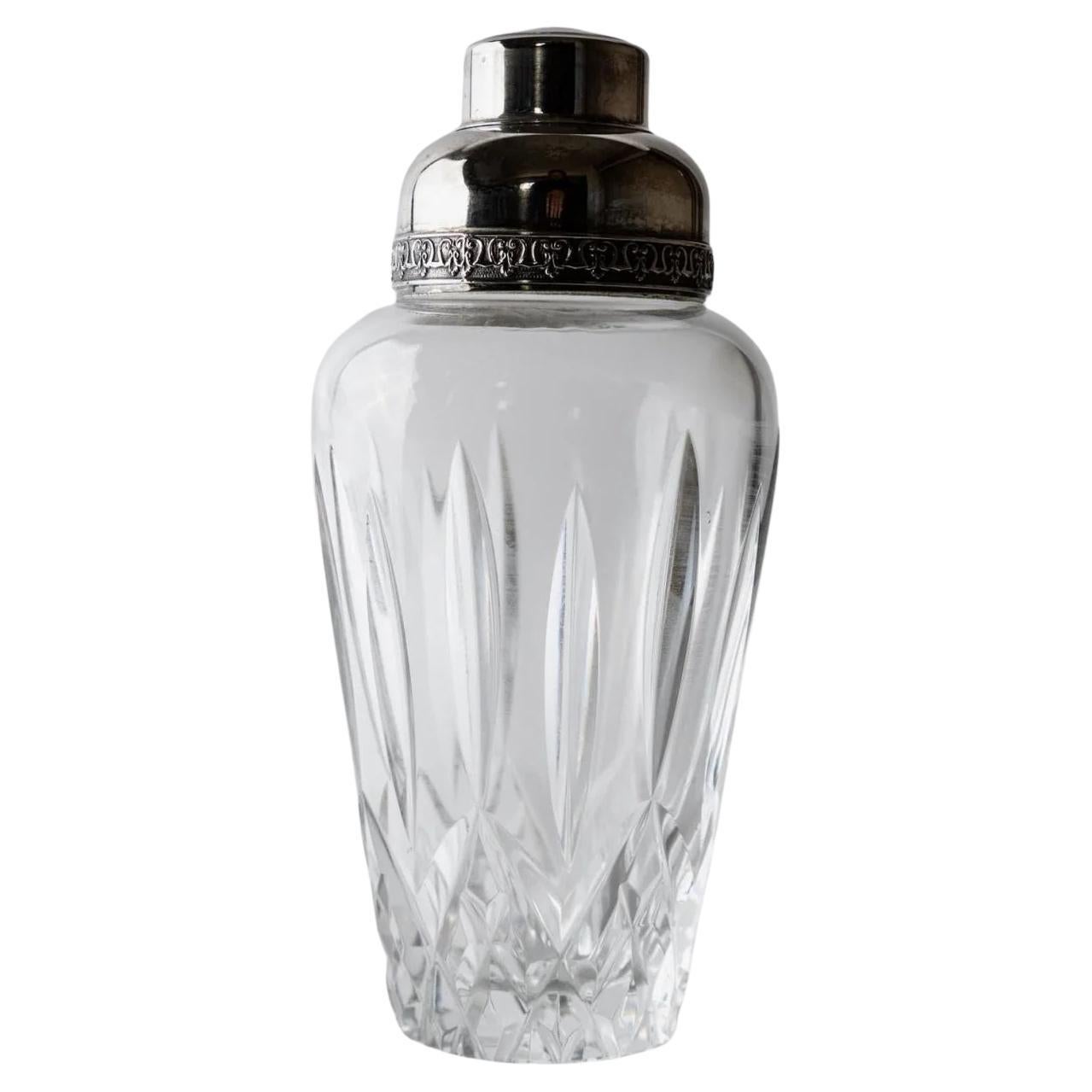 Vintage Crystal Glass Cocktail Shaker by RCR Italy, 1950s