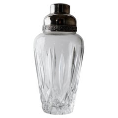 Vintage Crystal Glass Cocktail Shaker by RCR Italy, 1950s