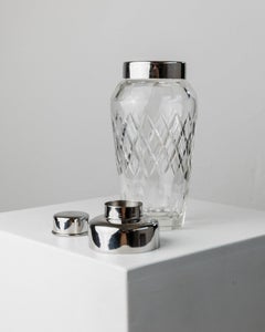 Vintage Crystal Glass Cocktail Shaker, Italy, 1960s