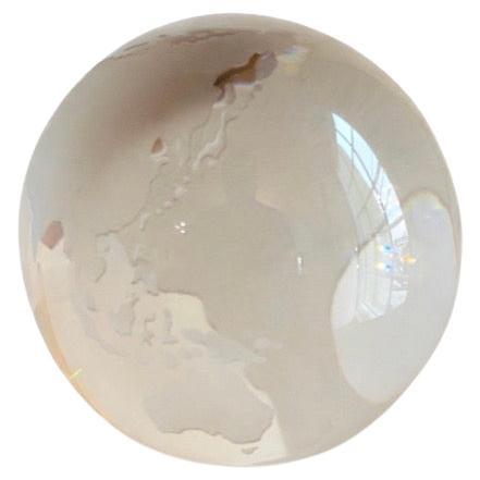 Pre-owned Rosenthal Vintage Crystal Glass Gazing Globe In Sand