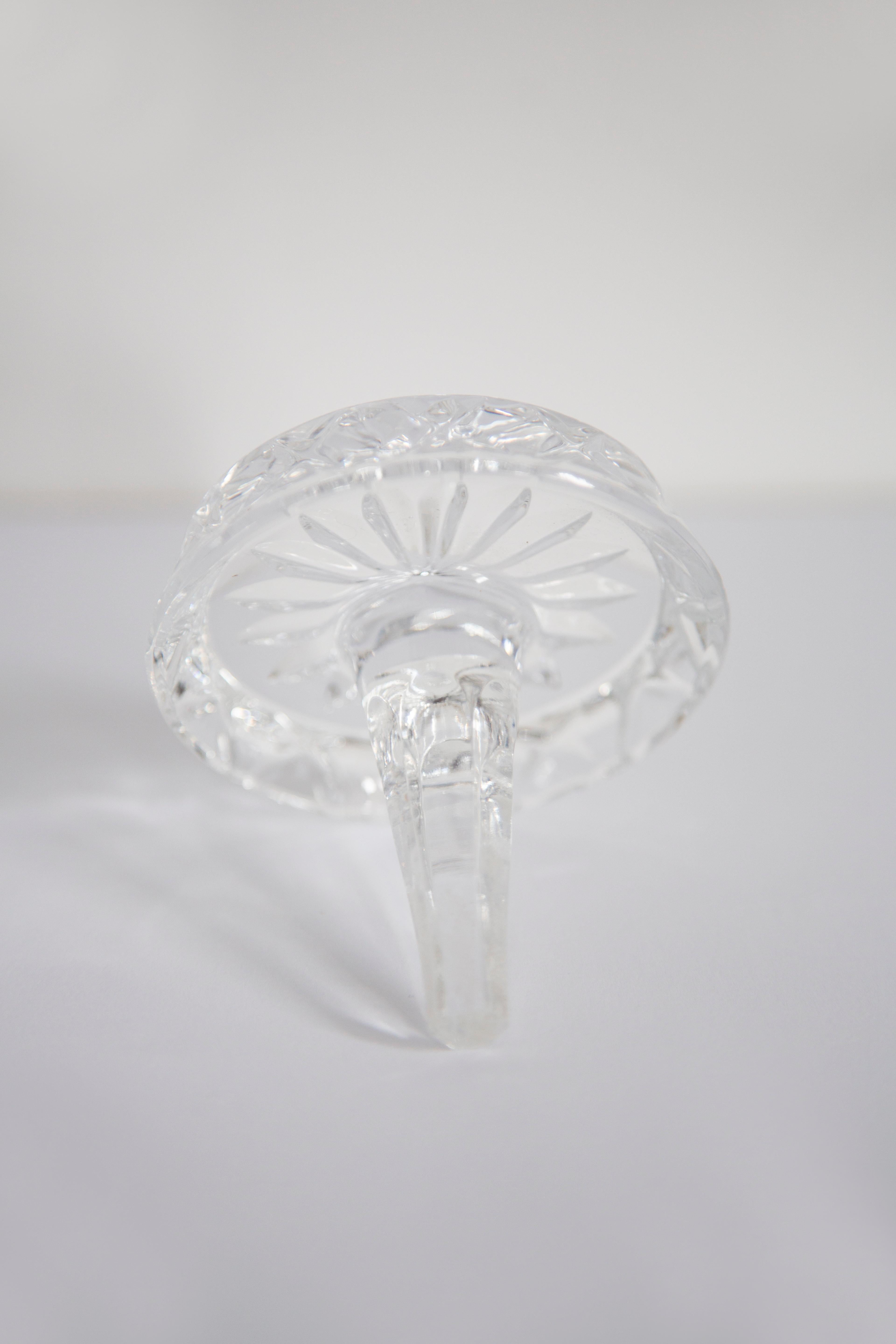Vintage Crystal Glass Hanger Ring Stand, Europe, 1960s For Sale 1