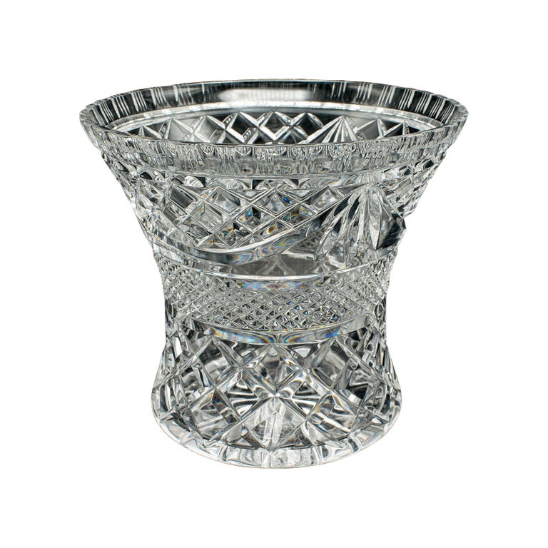 Seau à Glace Vintage En Cristal Taillé - Transparent - Occasion