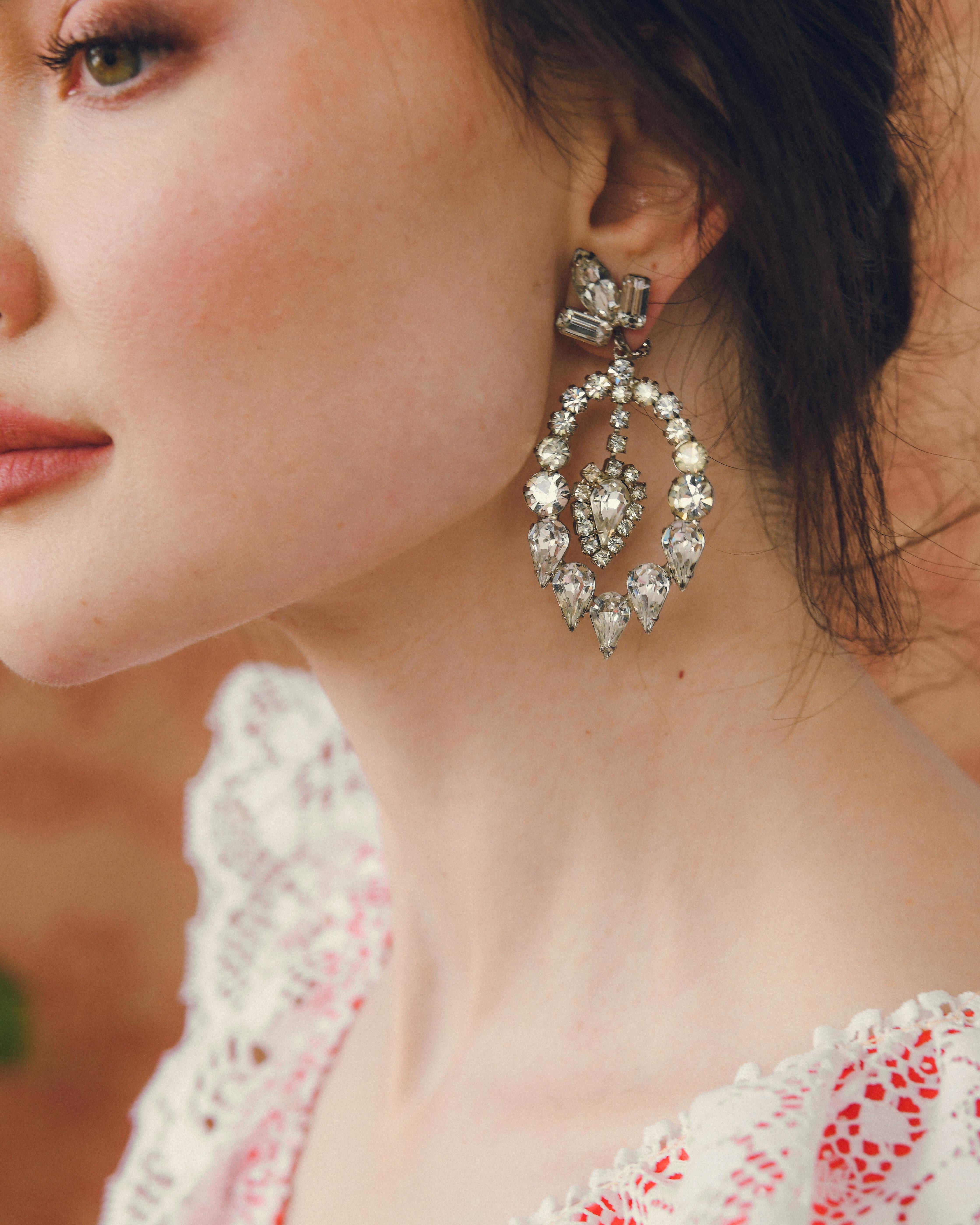 large chandelier earrings