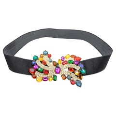 Vintage Crystal Rhinestone Dress Decoration Girdle Runway Fashion Wide Belt
