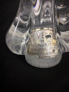 Vintage Crystal Sculpture "Cristal Plomb Garanti" by Art Verrier, Moselle, 2Y111