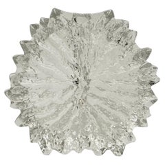Solifleur de cristal vintage de Hadeland Noruega 'Nautilus' años 70