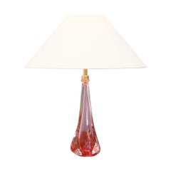 Lampada da tavolo in cristallo vintage