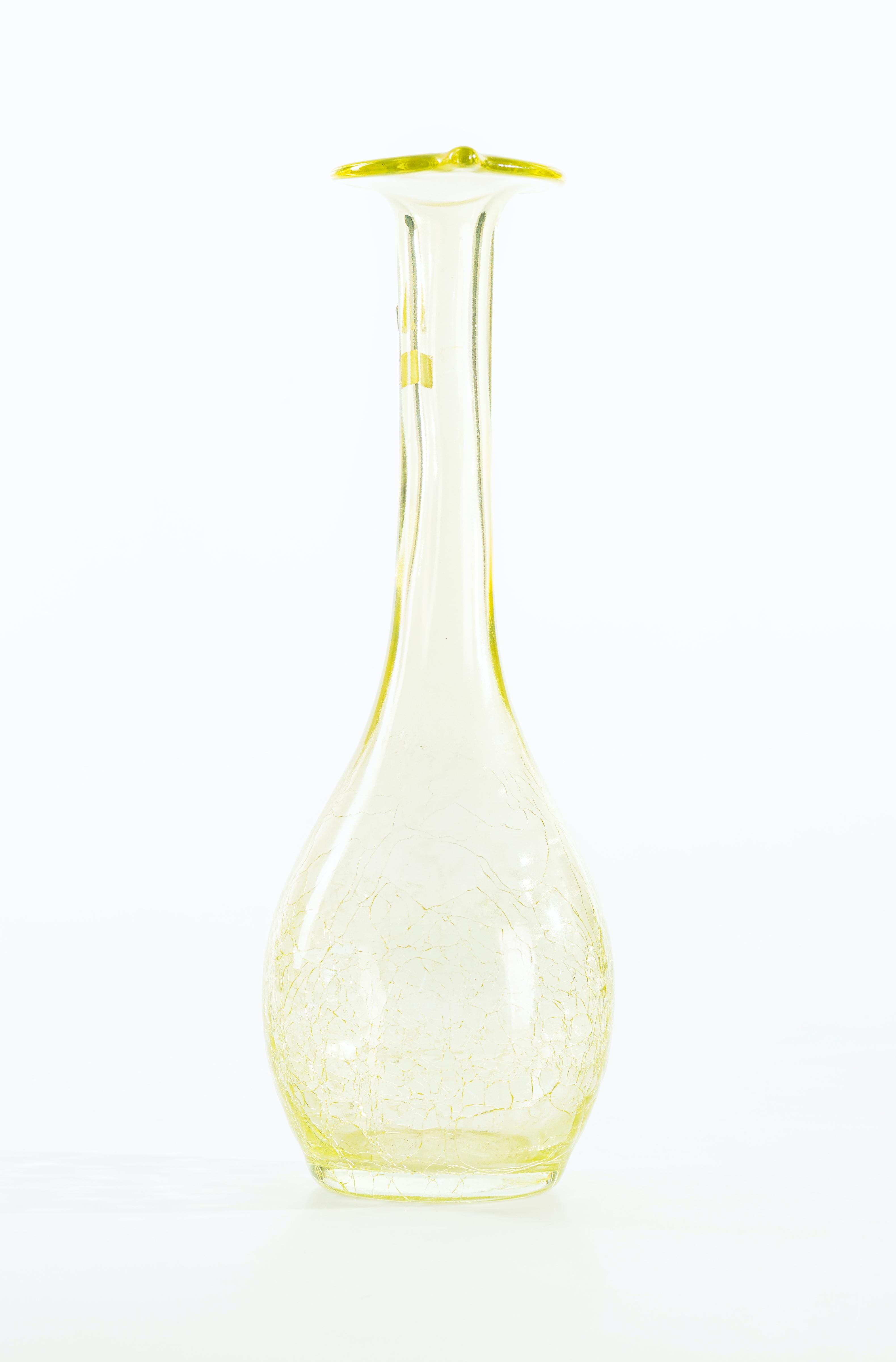 Vase en cristal vintage:: Autriche:: années 1950 Bon état - En vente à Roma, IT