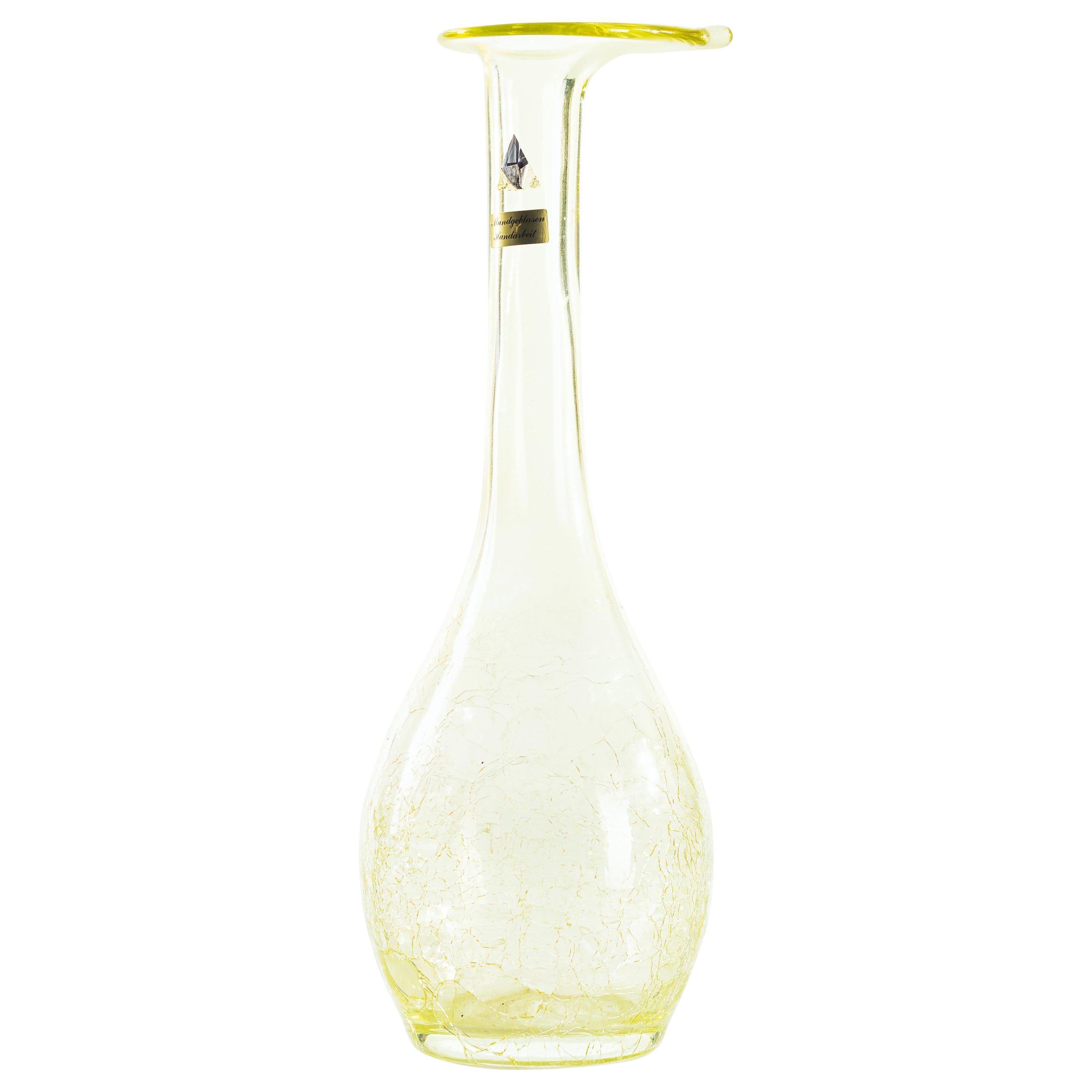 Vase en cristal vintage:: Autriche:: années 1950 en vente