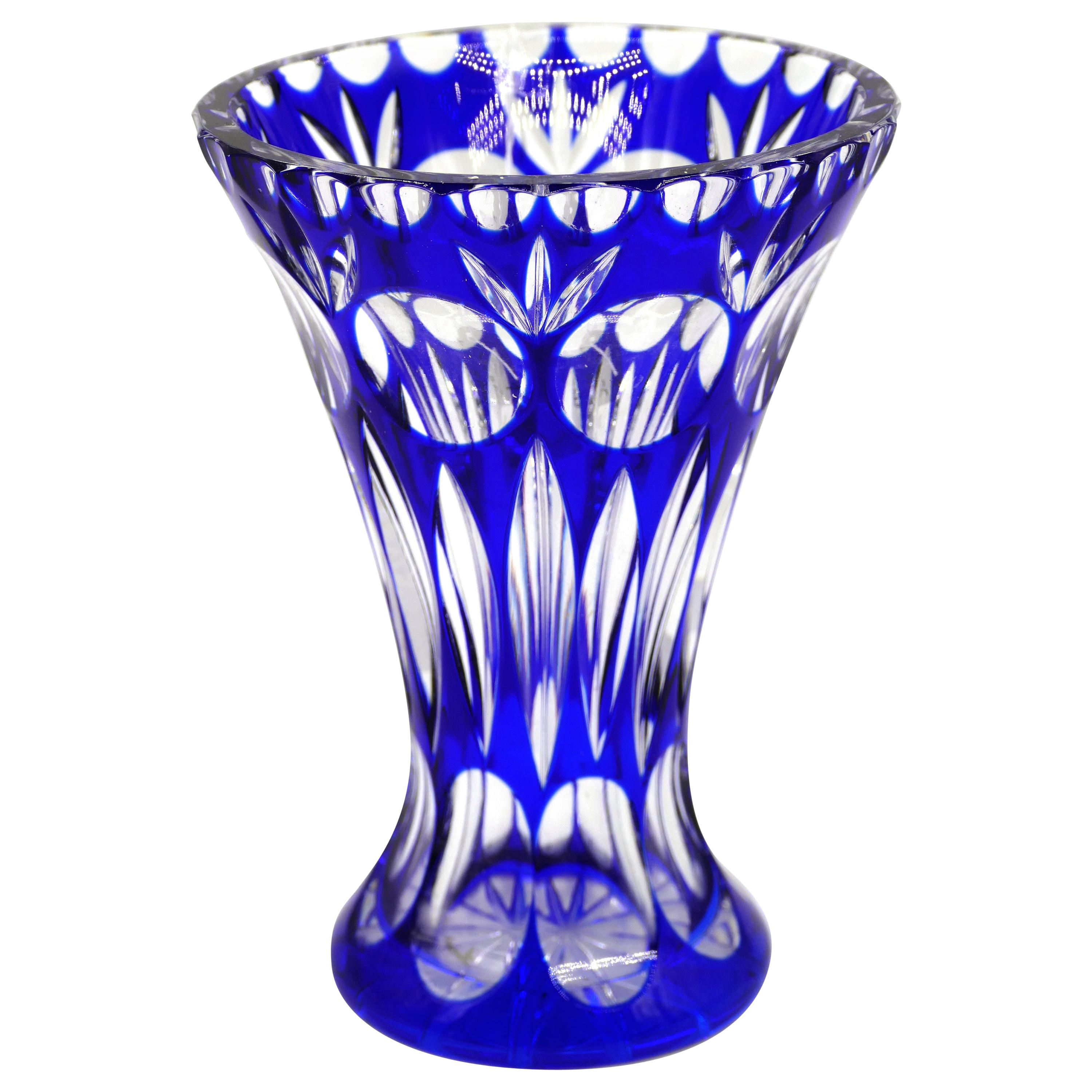 Vintage Crystal Vase, Germany, Late 20th Century