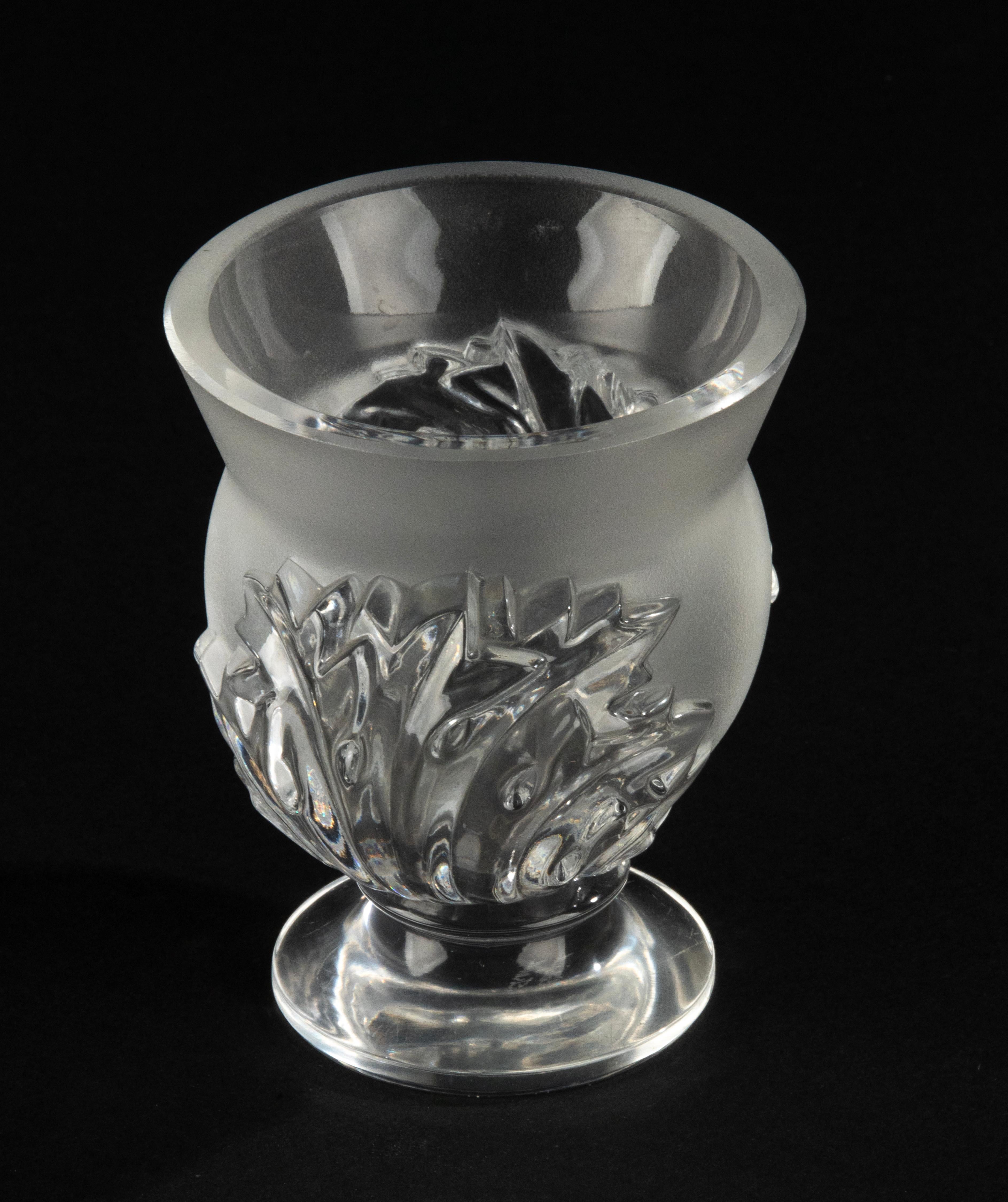 Vintage-Kristallvase aus Kristall – Lalique – Saint Cloud  im Angebot 4