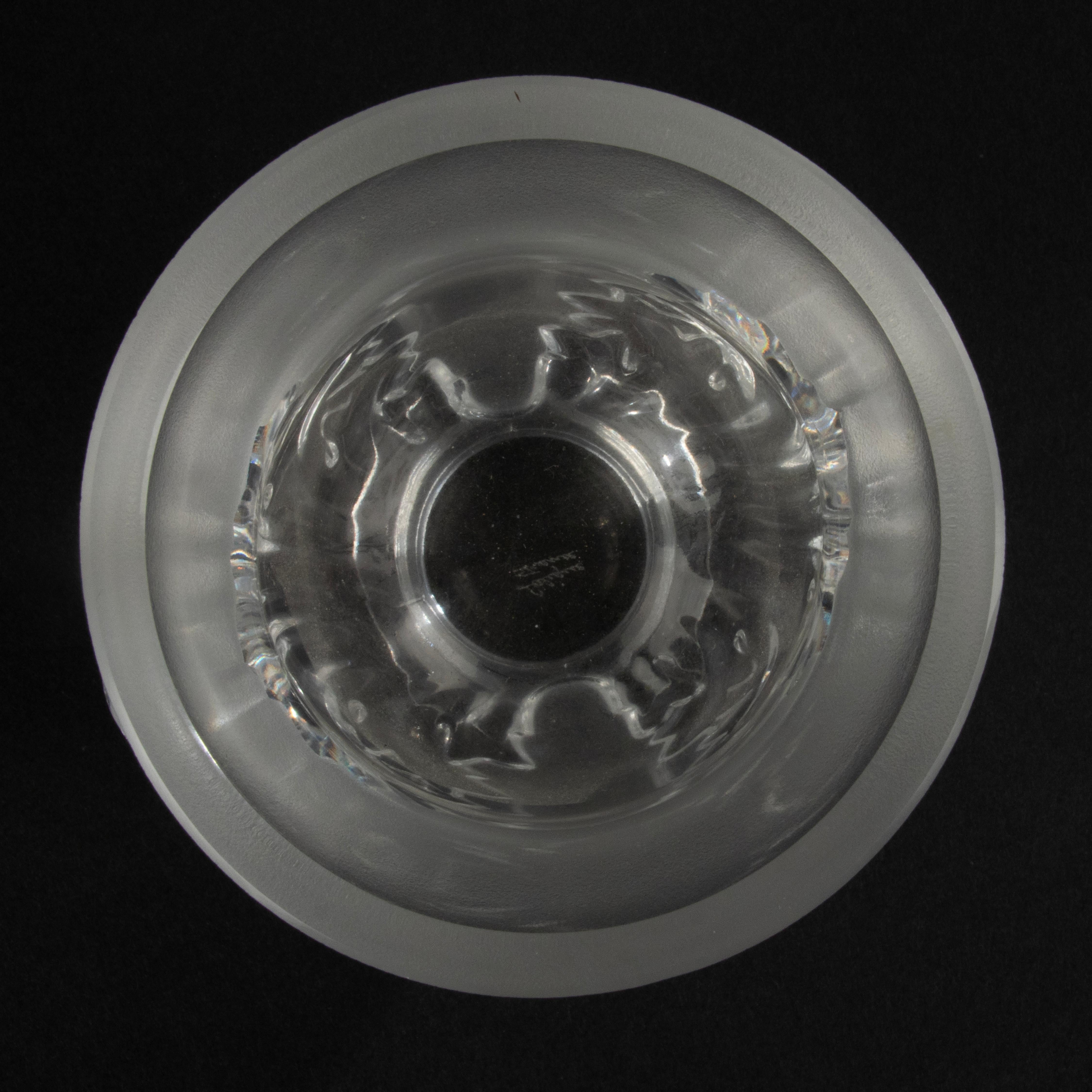 Vintage-Kristallvase aus Kristall – Lalique – Saint Cloud  im Angebot 5