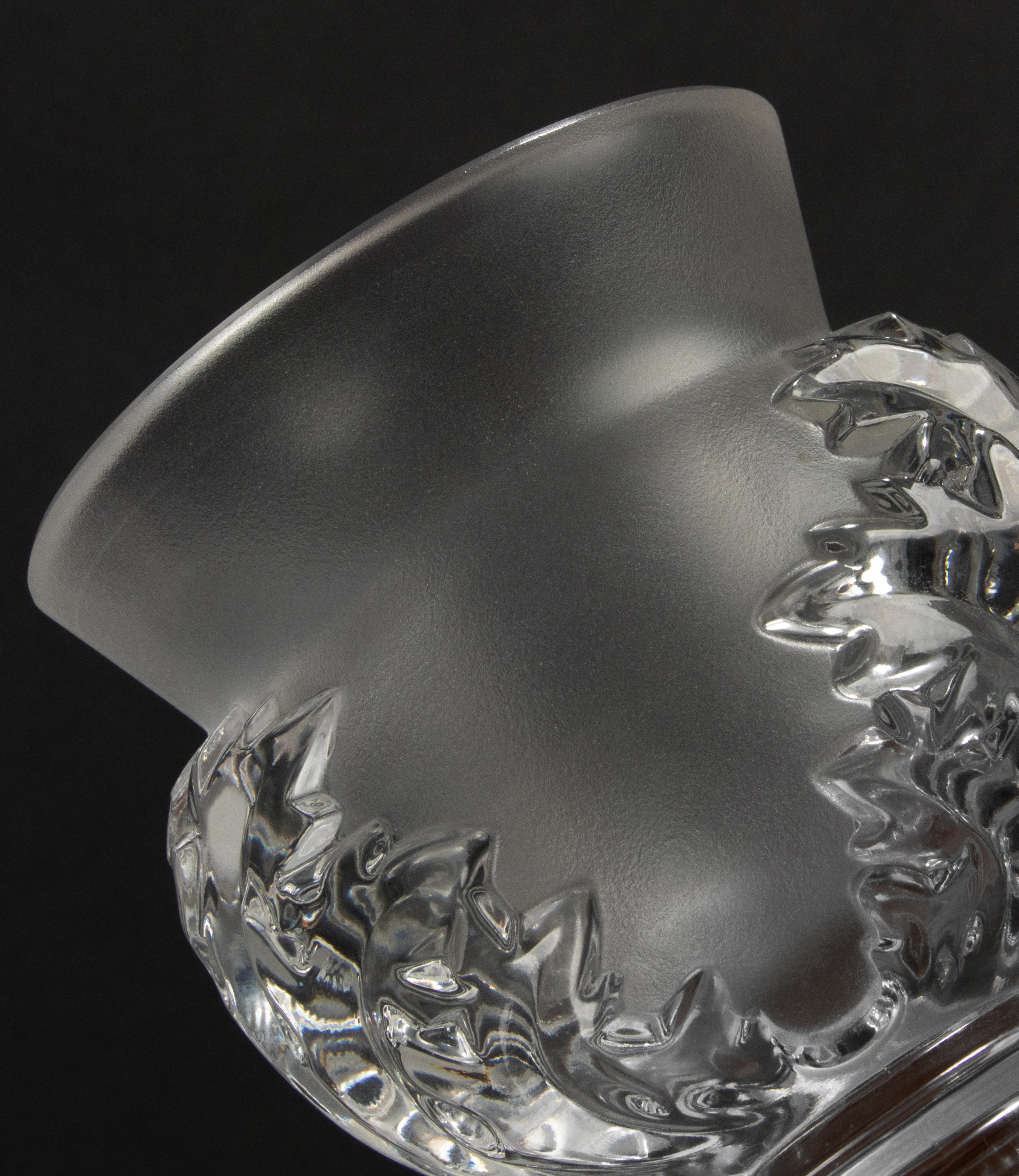 Vintage-Kristallvase aus Kristall – Lalique – Saint Cloud  im Angebot 2