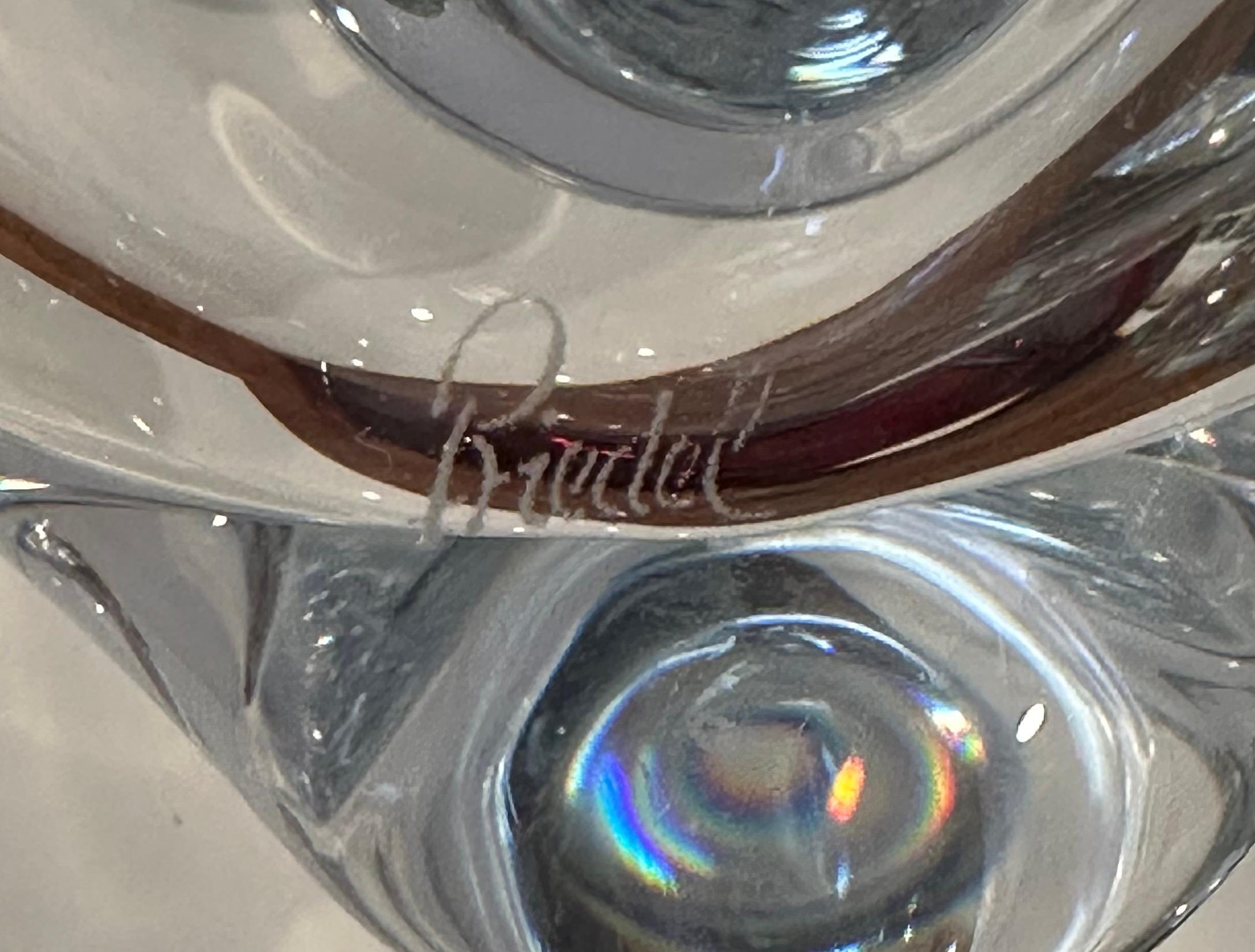 Vintage Kristall Weindekanter von Riedel im Angebot 4
