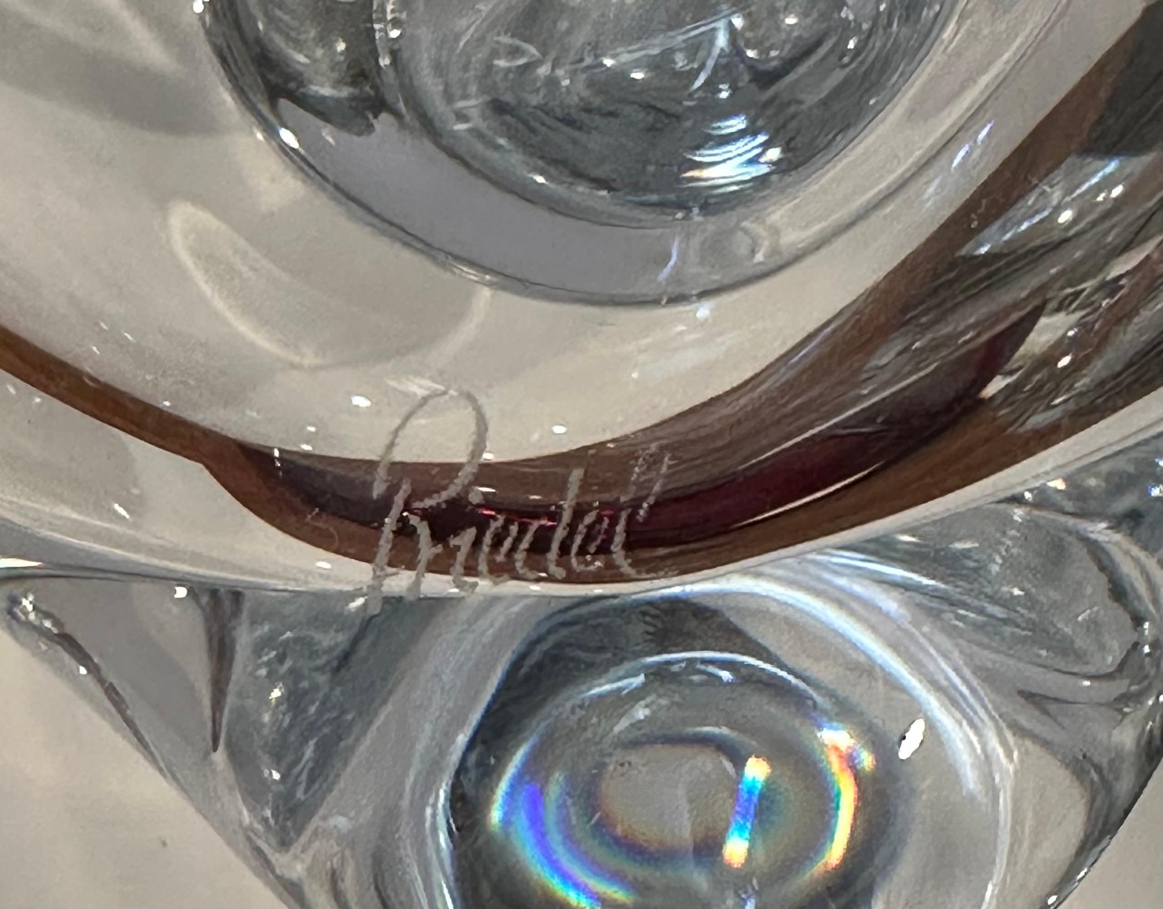 Vintage Kristall Weindekanter von Riedel im Angebot 5