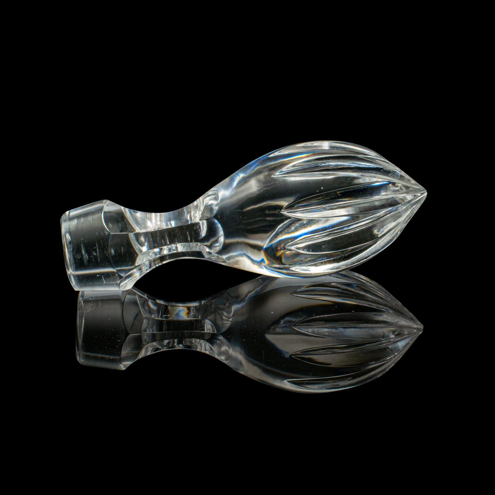 Vintage Aguamanil de Cristal para Vino, Inglés, Cristal, Claret, Decantador de Aguardiente, Mediados de Siglo en venta 4