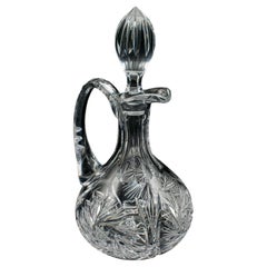 Calice da vino in cristallo d'epoca, inglese, vetro, claret, decanter per liquori, metà del secolo scorso