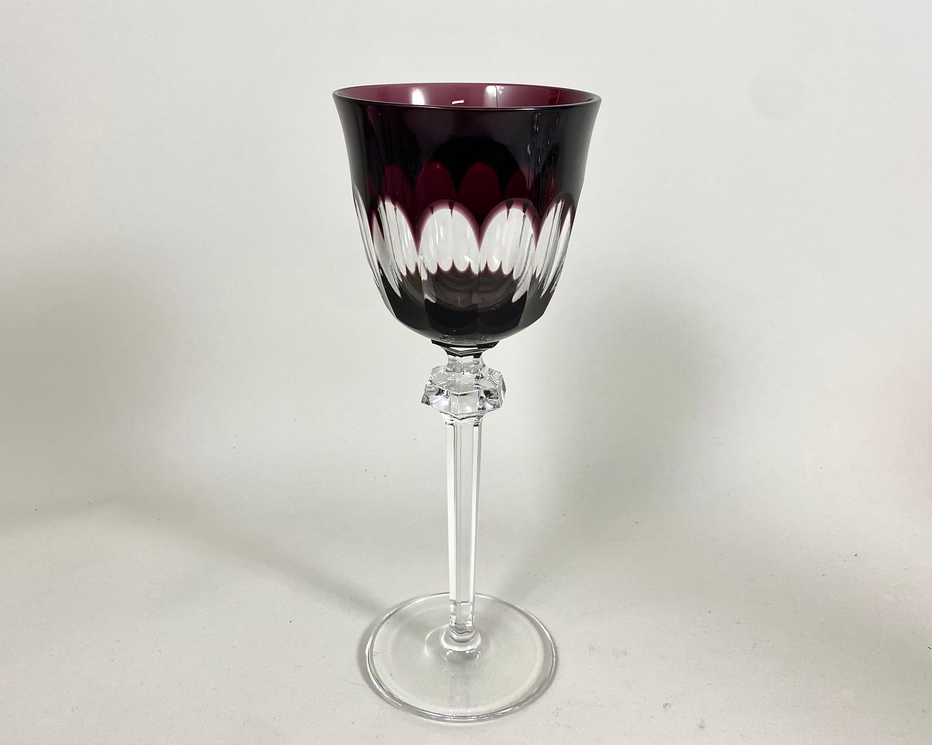 Calici da vino in cristallo d'epoca, 6 pezzi, Karl Klokotschnik, Germania, anni '70 in vendita 1
