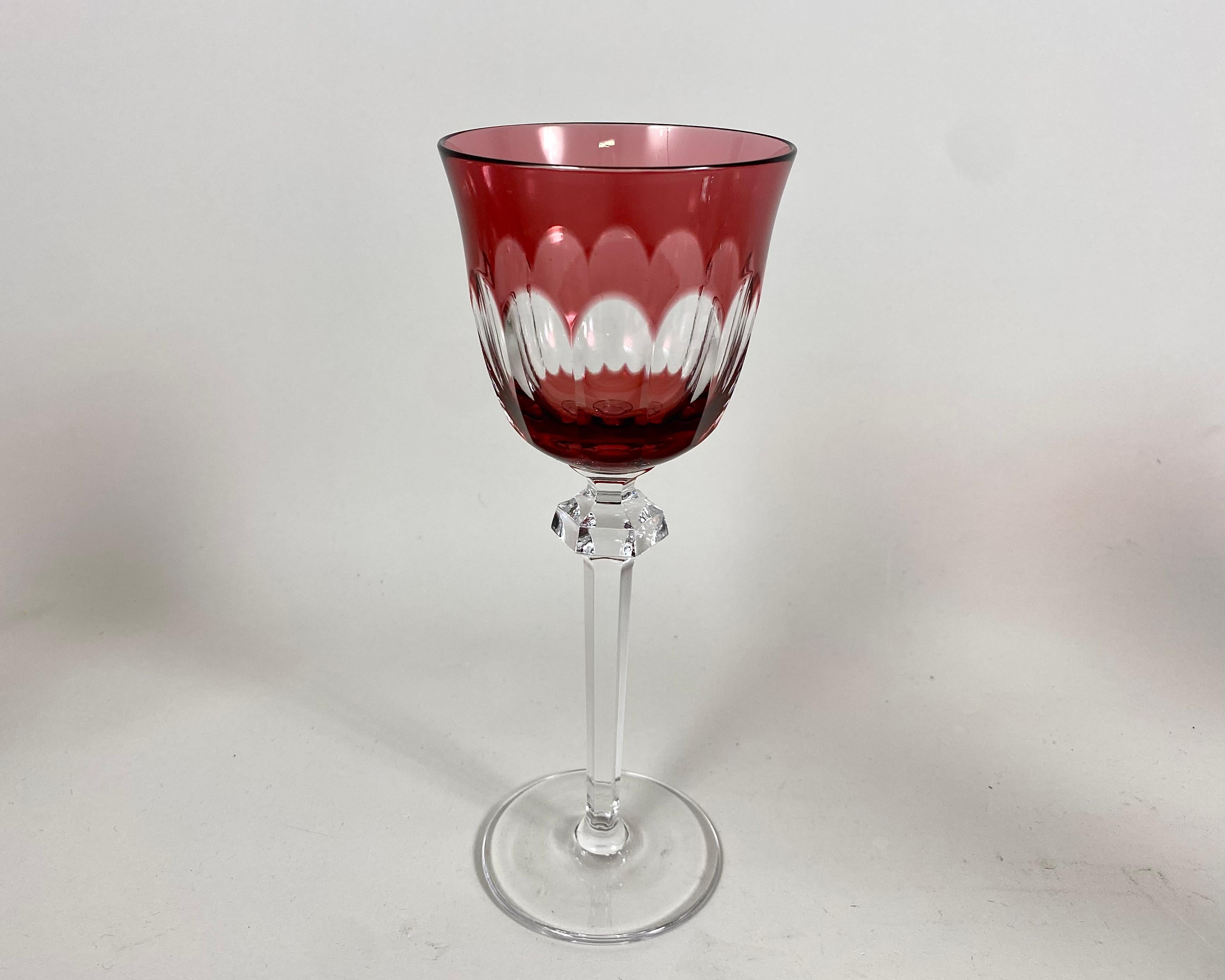 Calici da vino in cristallo d'epoca, 6 pezzi, Karl Klokotschnik, Germania, anni '70 in vendita 2