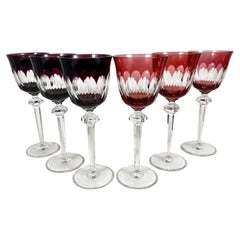 Copas de cristal vintage para vino, 6 unidades, Karl Klokotschnik, Alemania, años 70