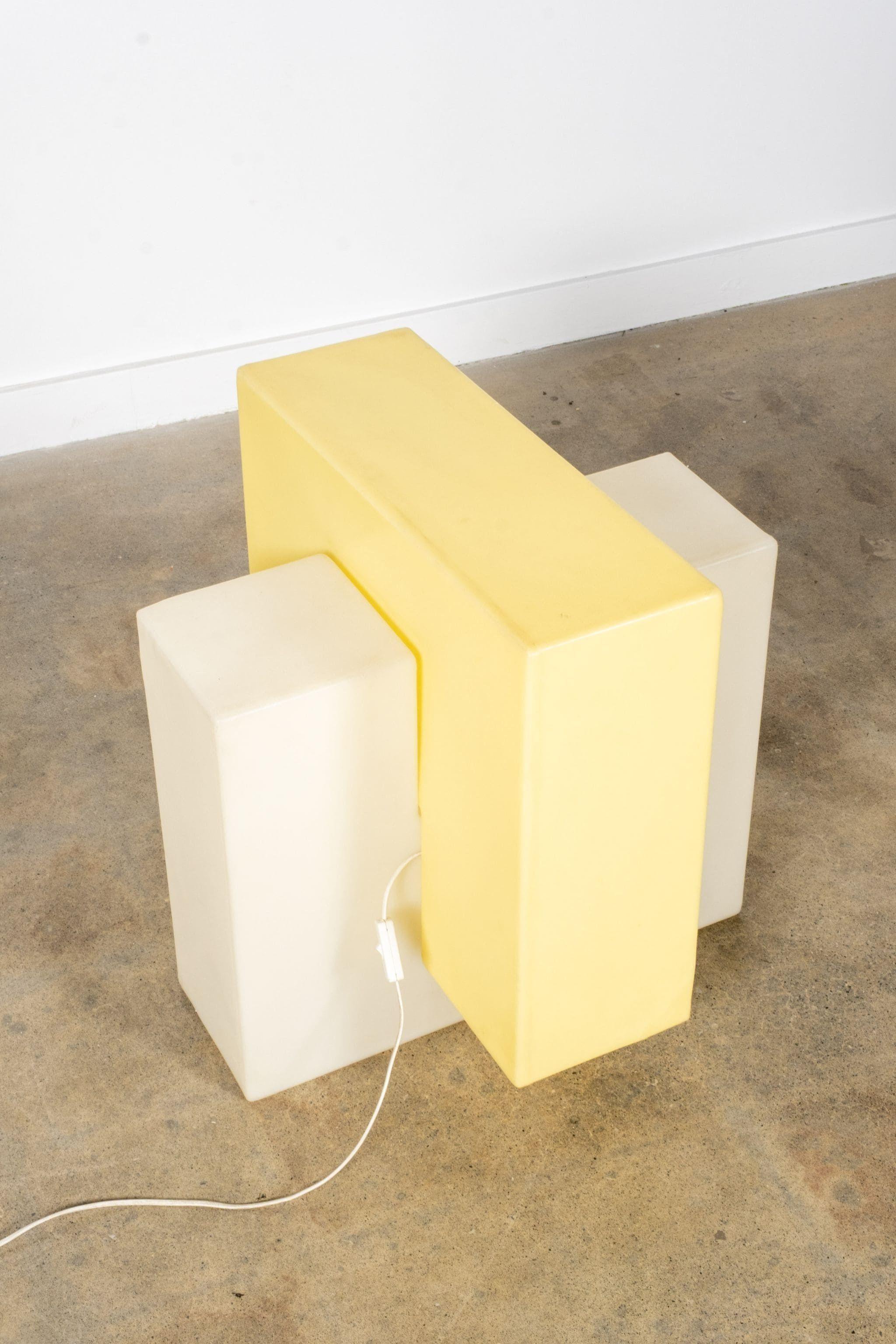 Post-Modern Vintage Cube Light For Sale