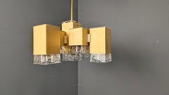 Vintage cubic chandelier by Gaetano Sciolari, 1970s